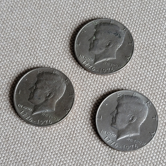 Other - JFK Bicentennial 1776-1976 Half Dollar Coins, Set of 3